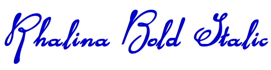 Rhalina Bold Italic police de caractère
